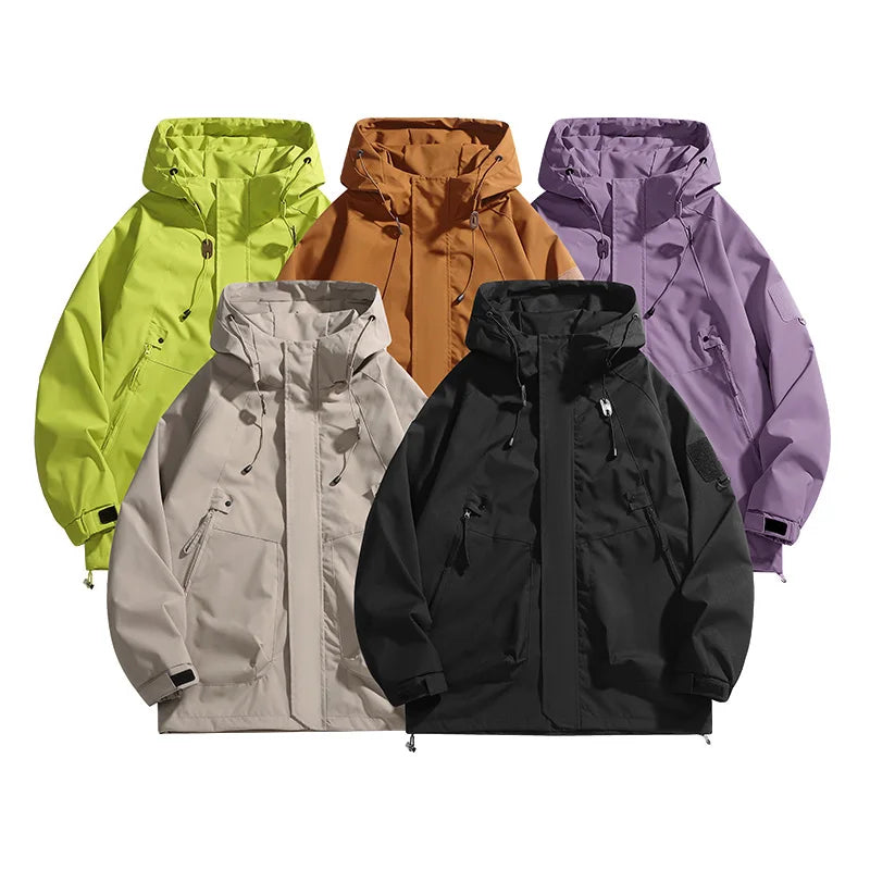 DW WEARS - MEN HOODED WINDBREAKERS
