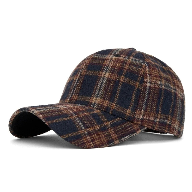 DW WEARS - UNISEX PLAID BASEBALL CAP