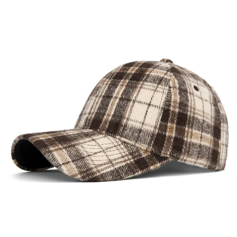 DW WEARS - UNISEX PLAID BASEBALL CAP