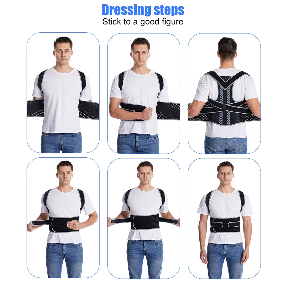 DW WEARS - UNISEX ADJUSTABLE BACK BRACE