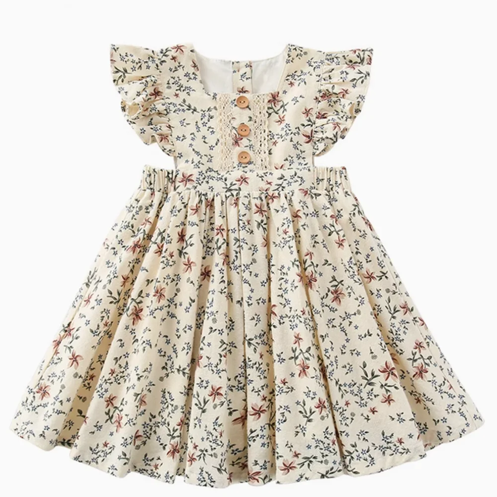 DW WEARS - KIDS SUMMER DRESS ( FLORAL )