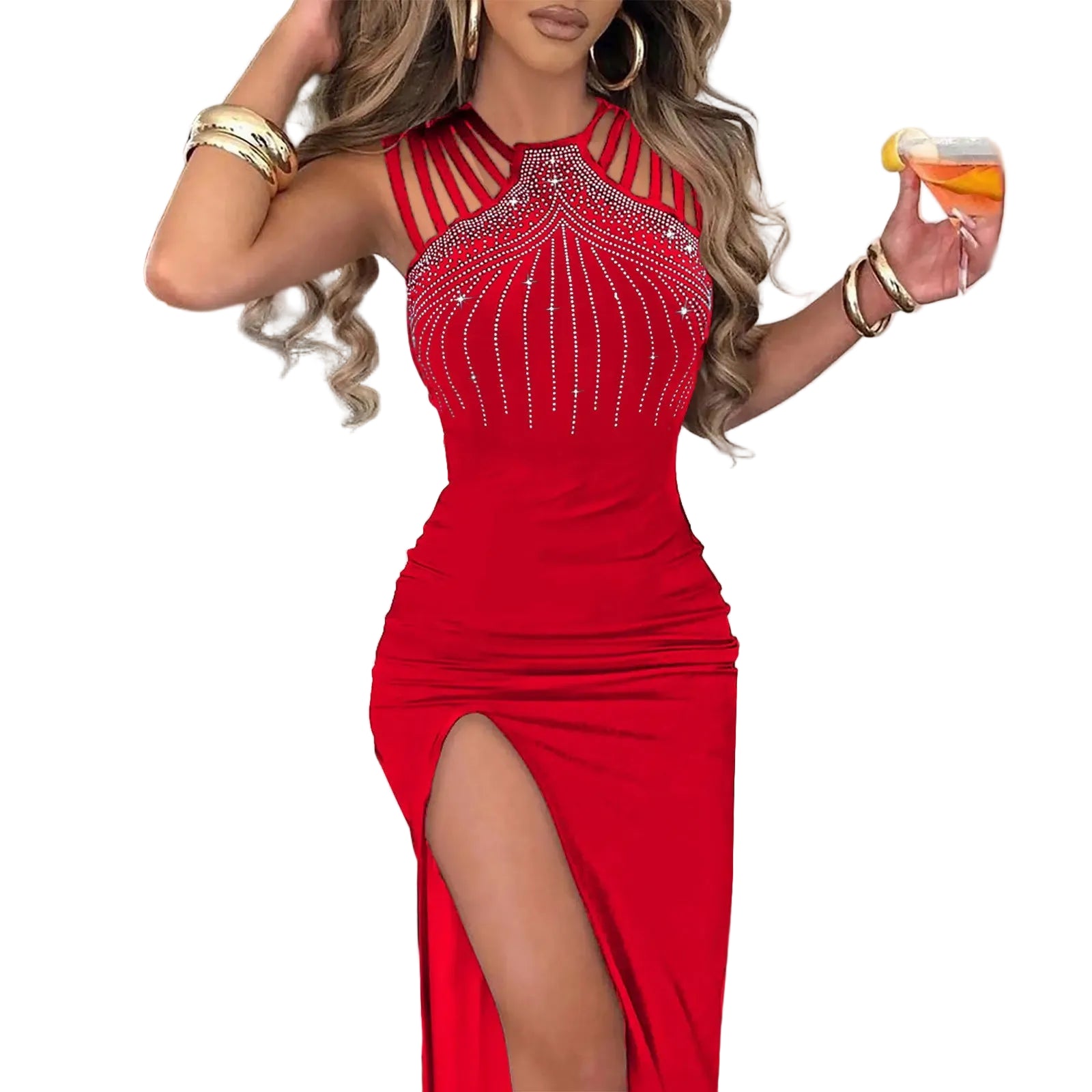 DW WEARS - WOMEN EMBROIDERED BEADS DRESS