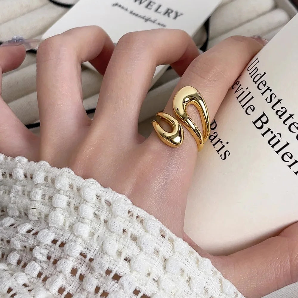 DW WEARS - WOMEN ADJUSTABLE DRIP GLAZE RING